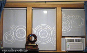 A view from inside at night