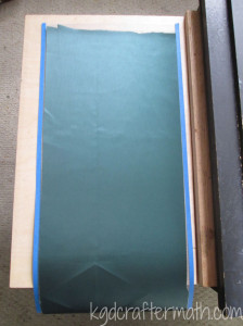 Flipped on the mat (notice the cut marks at the bottom?)